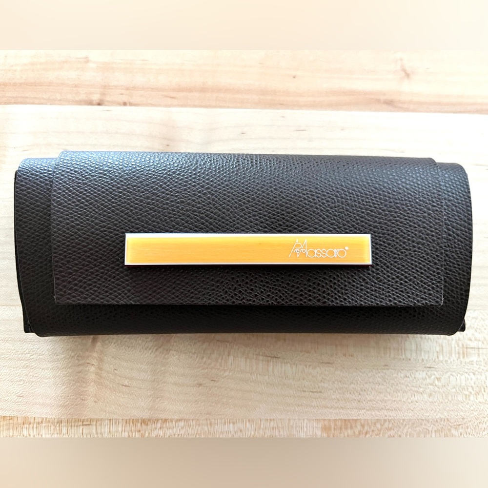 Piero Massaro Brown Leather Eyeglass Case